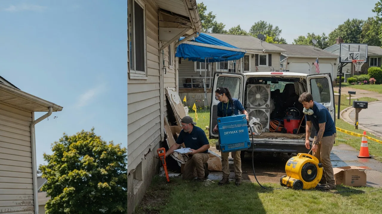 Ceiling Leak Cleanup in Union Center, WI near me